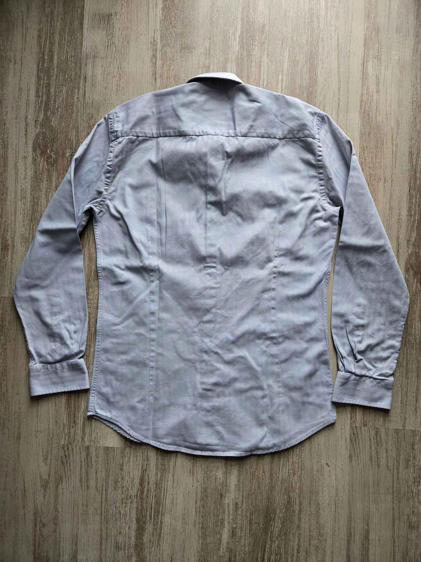 Camisa cinza com motivos chevron Café Coton tamanho M – photo 4